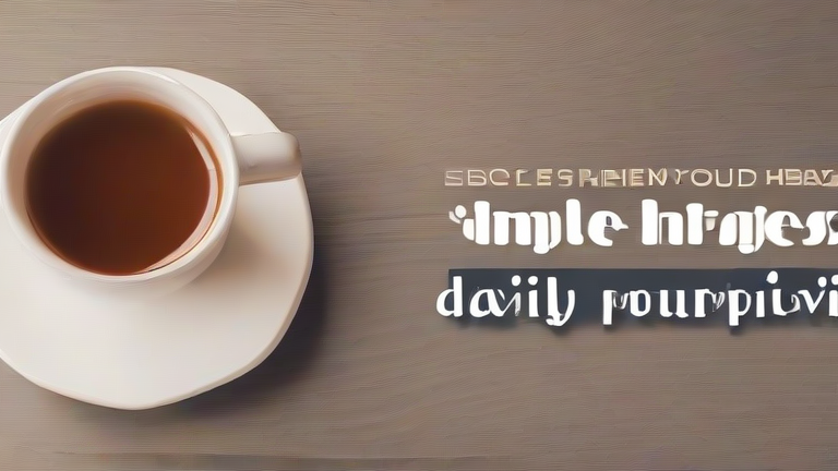 10 Simple Lifestyle Hacks to Boost Your Daily Happiness & Productivity
